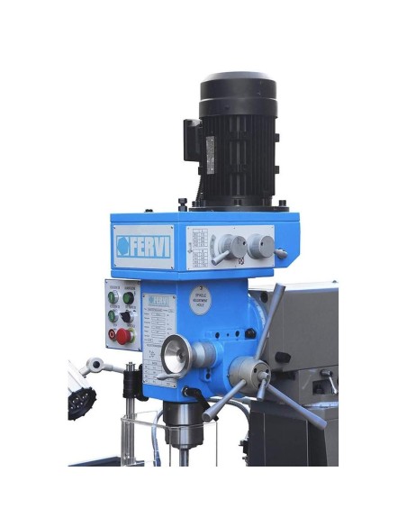 Fraiseuse vertical tête rapide pour métal 400v 1,5kw fervi f050