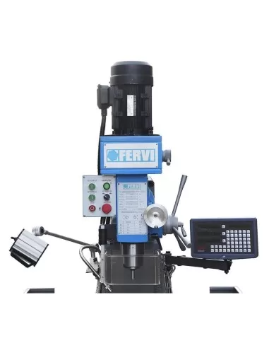 Fraiseuse vertical tête rapide pour métal 400v 1,5kw fervi f050