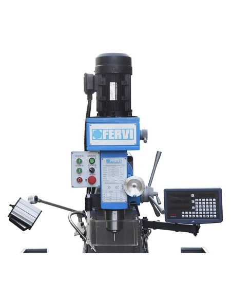 Fraiseuse vertical tête rapide pour métal 400v 1,5kw fervi f050