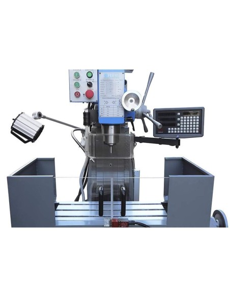 Fraiseuse vertical tête rapide pour métal 400v 1,5kw fervi f050