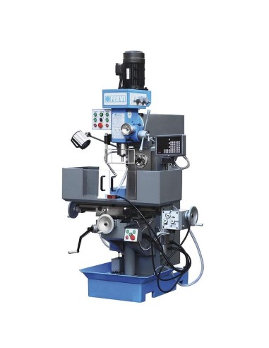 Fraiseuse vertical universel tête rapide pour métal 400v 1,5kw fervi f050u
