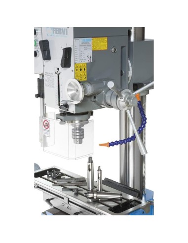 Fraiseuse perceuse vertical métal à engrenages 400v fervi t047/400vda