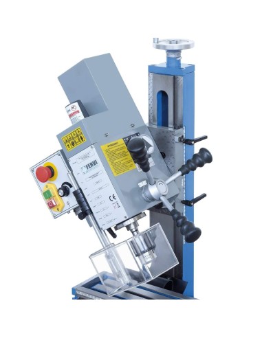 Fraiseuse perceuse vertical métal tête à incliner à engrenages fervi t059/16v