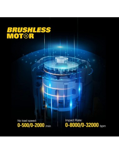 Perceuse À Impact Brushless Avec Batteries18V 2.0Ah Cat Dx12