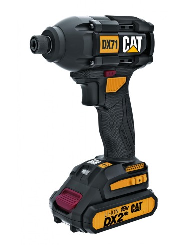Kit De Perceuse À Chocs Dx12 + Clé À Chocs Dx71 Avec Batterie Cat Dx12K