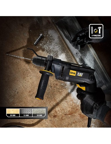 Perceuse A Percussion 850W 13Mm Cat Dx16