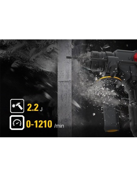 Marteau Perceuse Perforateur Demolisseur Sds-Plus 26Mm 2,2J Avec Batterie 18V Cat Dx21