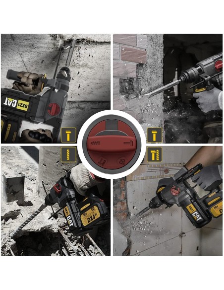 Marteau Perceuse Perforateur Demolisseur Sds-Plus 26Mm 2,2J Avec Batterie 18V Cat Dx21