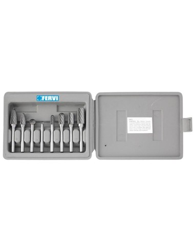 Serie fraises rotatives queue 6 mm fervi f008/6