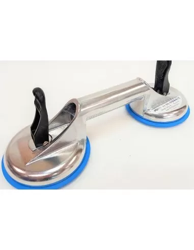 2 - Ventouse double en aluminium Sigma 51l ø120 mm capacité max 80kg