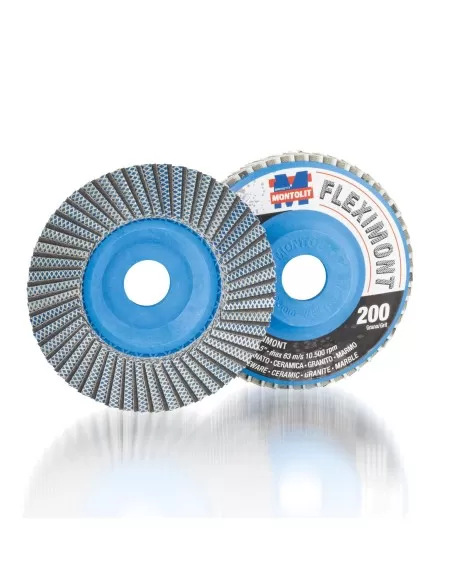 DISQUE DE DIAMANT LAMELLAIRE GRAIN 200 Ø115MM MONTOLIT FLEXIMONTGF
