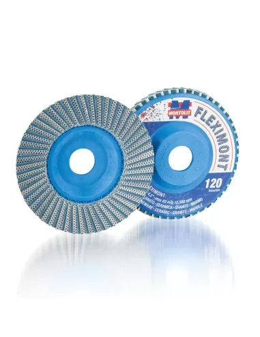 DISQUE DE DIAMANT LAMELLAIRE GRAIN 120 Ø115MM MONTOLIT FLEXIMONTGM