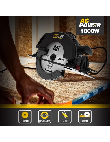 Scie Circulaire 1800W Ø 185 Mm Cat Dx56