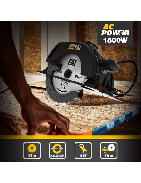 Scie Circulaire 1800W Ø 185 Mm Cat Dx56
