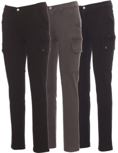 Pantalon Coton Femme Pour Le Travail Multi-Saisons Multi-Poches Payper Forest Lady Stretch