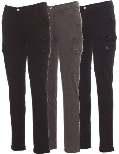 Pantalon Coton Femme Pour Le Travail Multi-Saisons Multi-Poches Payper Forest Lady Stretch