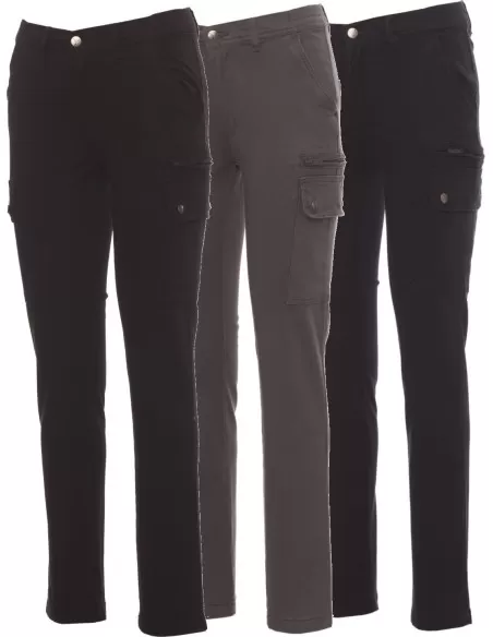 Pantalon Coton Femme Pour Le Travail Multi-Saisons Multi-Poches Payper Forest Lady Stretch
