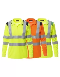 Polo Pour Femme À Manches Longues Haute Visibilité , Payper Guard+Winter Lady