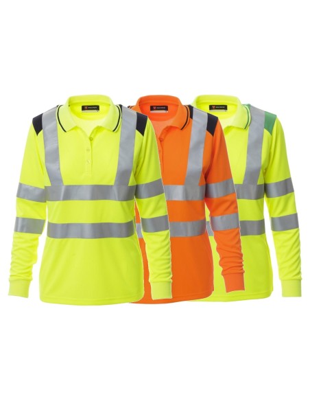 Polo Pour Femme À Manches Longues Haute Visibilité , Payper Guard+Winter Lady