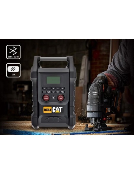 Site Radio Dab Avec Bluetooth 18V Cat Dx61B Corps Machine Seul