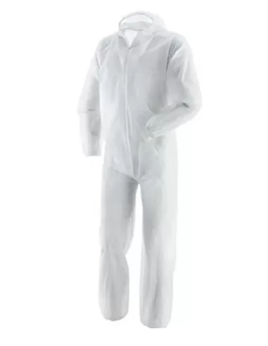 Boite De 50 Combinaisons Jeables De Travail Laminées Jetables Avec Capuche Payper Pp-U-01 Coverall