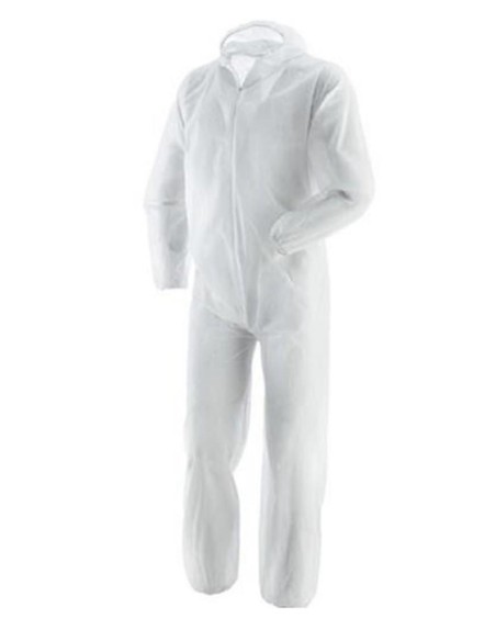 Boite De 50 Combinaisons Jeables De Travail Laminées Jetables Avec Capuche Payper Pp-U-01 Coverall