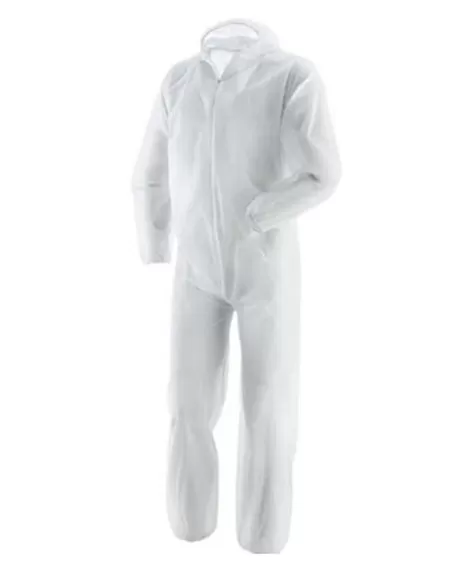 Boite De 50 Combinaisons Jeables De Travail Laminées Jetables Avec Capuche Payper Pp-U-01 Coverall