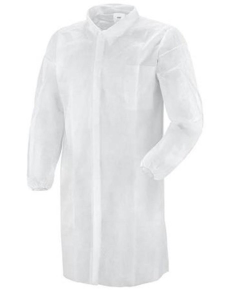 Boite De 50 Blouses A Usage Unique De Travail Jetables En Polypropylene Payper Pp-U-02 Lab Coat
