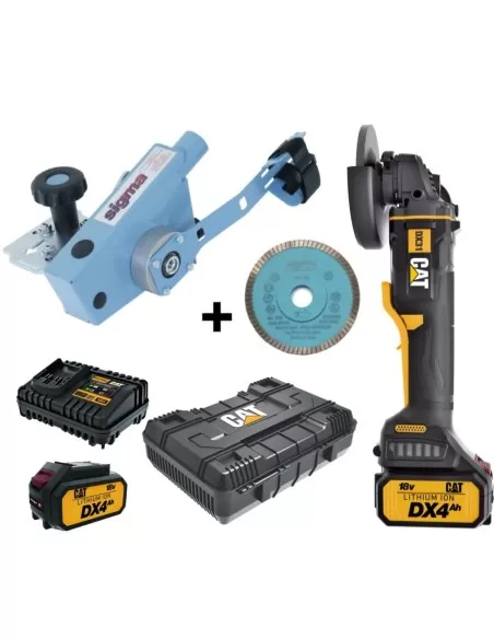 1 - Sigma 38f11d kera-flex ext + disc 75b + meuleuse d'angle sans fils cat dx31b