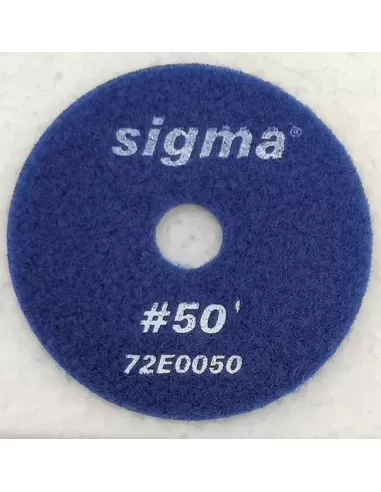 MEULE DIAMANTÉE SIGMA 72E0050 GRAIN 50 AVEC VELCRO ø 100 POUR DÉGROSSISSAGE