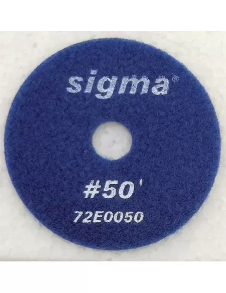 MEULE DIAMANTÉE SIGMA 72E0050 GRAIN 50 AVEC VELCRO ø 100 POUR DÉGROSSISSAGE