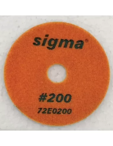 MEULE DIAMANTÉE SIGMA 72E0200 GRAIN 200 AVEC VELCRO ø 100 POUR FINISSAGE