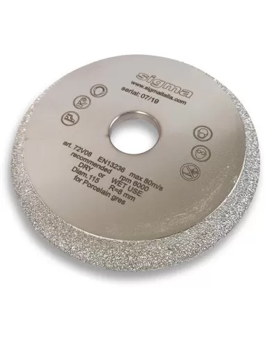 MEULE 72V08S &Oslash; 115 mm RAYON 8 POUR SIGMA JOLLY EDGE 37A1D 37A1PD