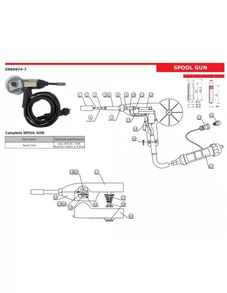Torche Spool Gun Pour Soudage Mig