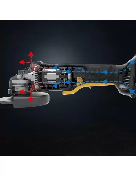 Meuleuse D'Angle Brushless 18V Cat Dx31B Avec 2 Batteries 4.0Ah