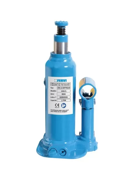 Cric hydraulique de levage bouteille 5 tonnes fervi 0062/5
