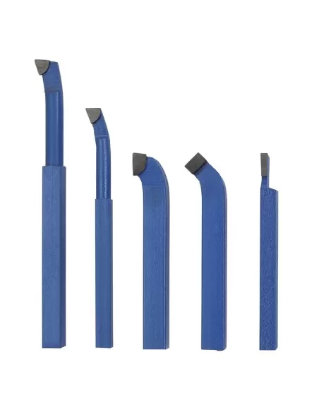 Jeu de 5 outils brases outil brase 16 mm pour tour a metaux fervi b005/16