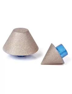 FRAISE CONIQUES DIAMANTŽëES ŽÇ PROFIL ŽëVASŽë POUR LA FINITION DES TROUS MONTOLIT MONDRILLO FPS35