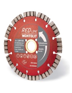 DISQUE DE DIAMANT 160 MM POUR BŽëTON GRANIT PORPHYRE PIERRE DURE MONTOLIT LASERMONT LBH160