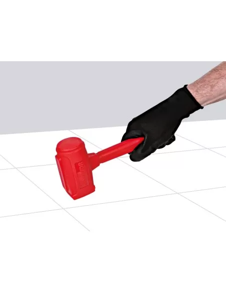 MAILLET EN CAOUTCHOUC CARREAUX ET GRES CERAME DELICATS 1KG MONTOLIT MONTHOR1000