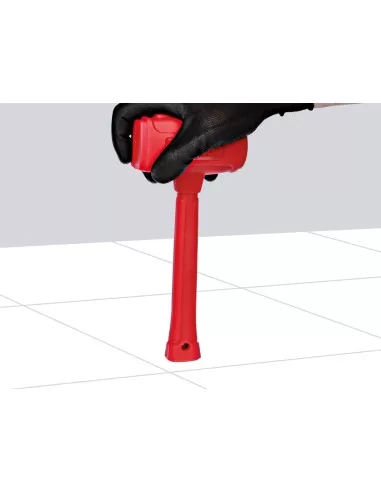 MAILLET EN CAOUTCHOUC CARREAUX ET GRES CERAME DELICATS 500G MONTOLIT MONTHOR500