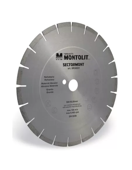 DISQUE DE DIAMANT 550 MM POUR RŽëFRACTAIRE MATERIAUX ABRASIFS GRANIT PORPHYRE MONTOLIT SECTORMONT SR55032