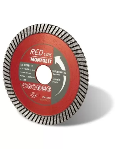 DISQUE DE DIAMANT 150 MM POUR BŽëTON ET GRANIT MONTOLIT TURMONT TBH150