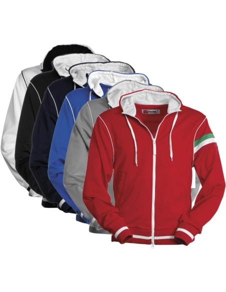 Sweat-Shirt Pour Femme Zip Entière Capuche Polyester Manche Raglan Payper Kansas