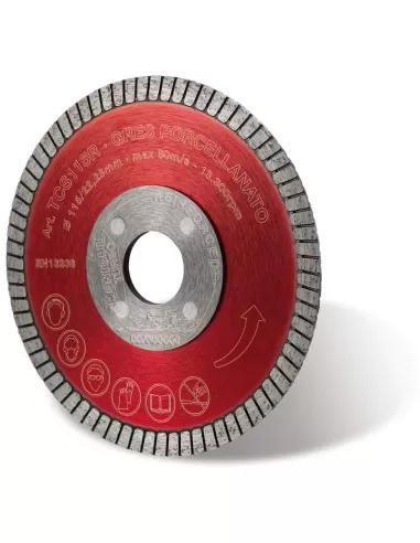 DISQUE DE DIAMANT 115 MM POUR GRŽêS VITRIFIŽë ET CŽëRAMIQUE COMPACTE MONTOLIT TURMONT TCS115R