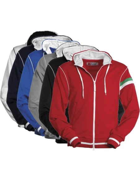 Sweat-Shirt Pour Homme Zip Entière Capuche Polyester Manche Raglan Payper Nevada