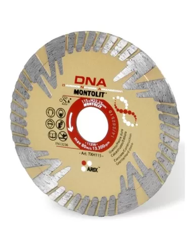 DISQUE DE DIAMANT 115 MM POUR GRANIT PIERRE DURE BŽëTON BATIMENT GRŽêS CŽëRAME MONTOLIT DNA TXH115