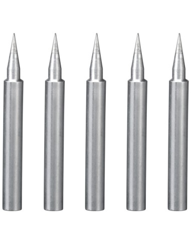 Set di 5 punte di ricambio per saldatori a stagno Fervi 0037/tip