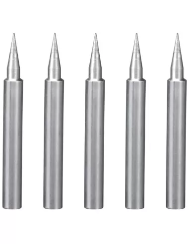 Set di 5 punte di ricambio per saldatori a stagno Fervi 0037/tip