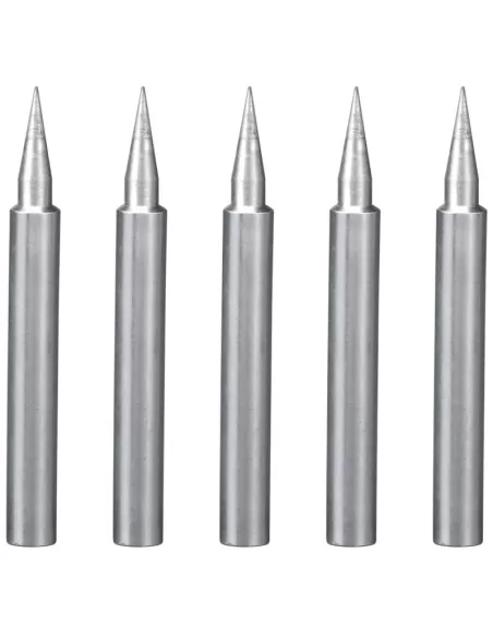 Set di 5 punte di ricambio per saldatori a stagno Fervi 0037/tip
